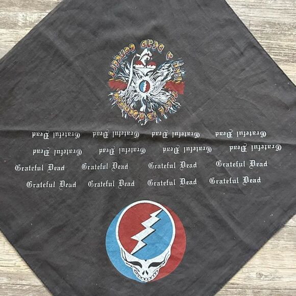 Vintage 70s Grateful Dead Bandana - Picture 2 of 4